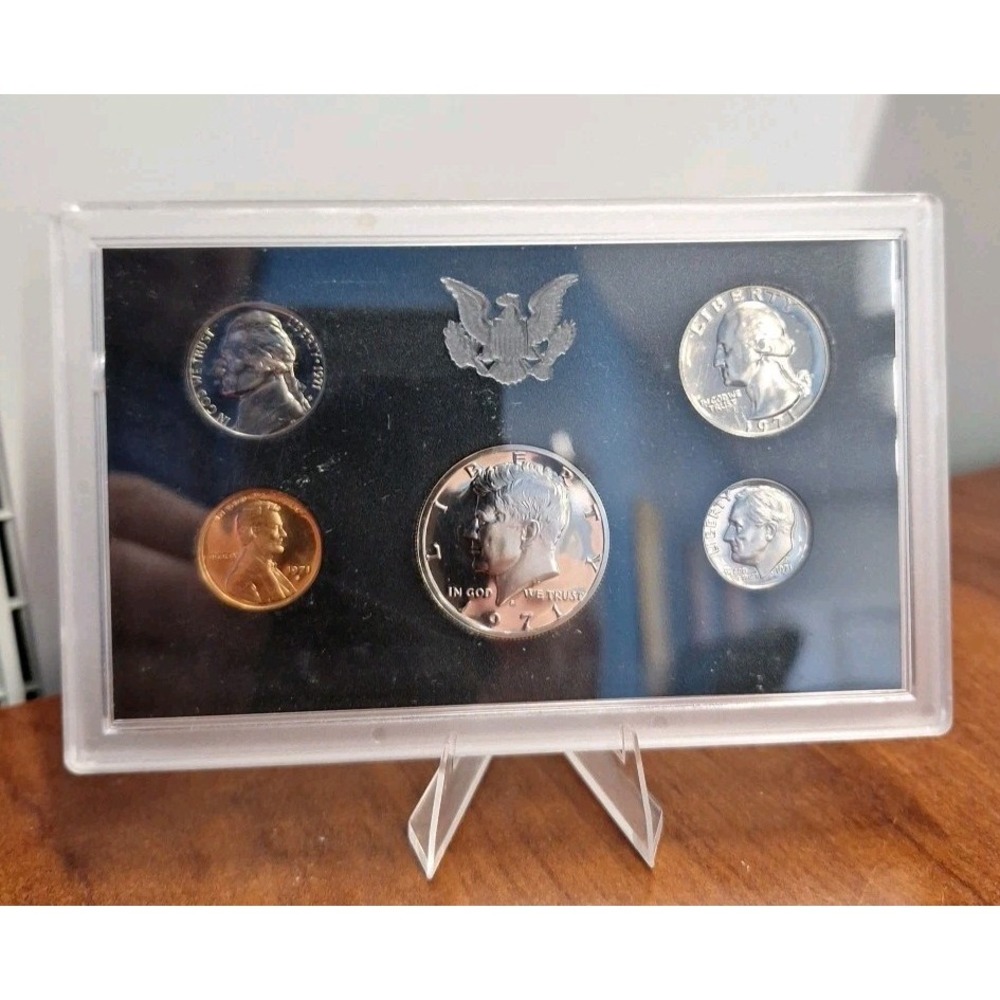 1971 S Proof Set Clad U.S. Mint In Original Government Packaging OGP 5 coin‎ set